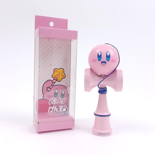 Used Kirby Kendama Nintendo HAL Wood Duce Ball Toy Made in Japan 2022 Approx. 7.87 in (20 cm) Collectible Video Game Merchandise