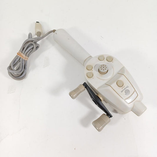 Used SEGA Dreamcast Fishing Controller HKT-8700 ASCII Untested Junk for Parts or Repair Tight Buttons and Reel Motion Dreamcast Accessory