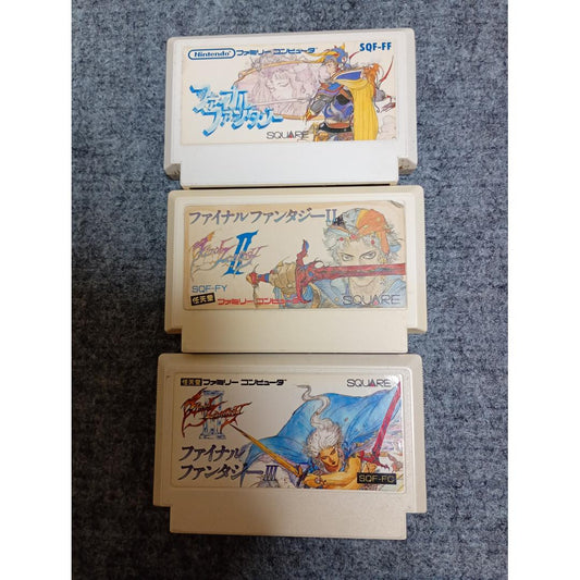 Used Final Fantasy 1 2 3 Set Nintendo Famicom Japan Game Cartridge RPG Classic