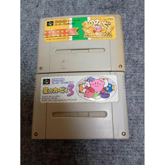 Used Kirby Super Deluxe & Kirby 3 Set Super Famicom SFC Nintendo Japan Game Cartridge