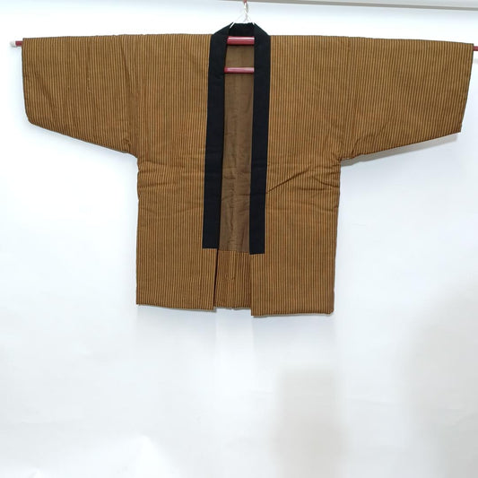 Used Vintage Cotton Haori Kimono Jacket/Cardigan Japanese Women's Outerwear Craft Fabric Height 33.9 in (86cm) Waist 24.8 in (63cm) Gift