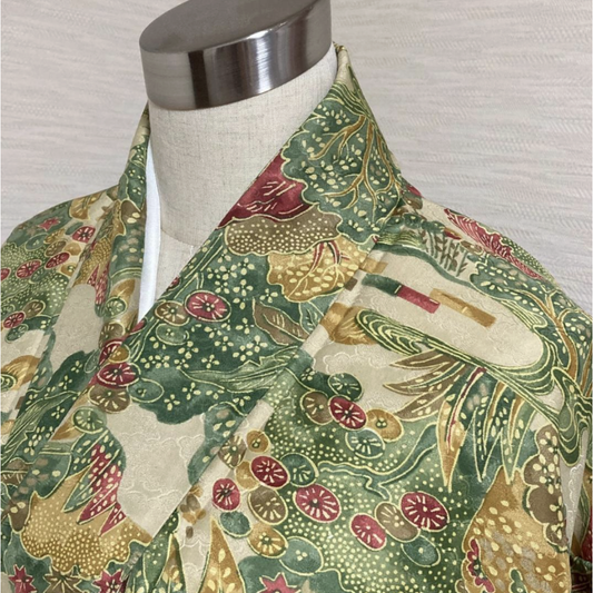 Used Washable Kimono for Women Polyester Japanese Traditional Dress Casual Wear Height 62.6 in (159cm) Waist 22.8 in (58cm)