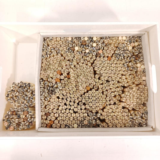 Used Japanese Name Stamp Hanko Bulk Lot 300+ Pieces Traditional Kanji Seals for Scrapbooking Journaling Mixed Plastic and Wood Materials