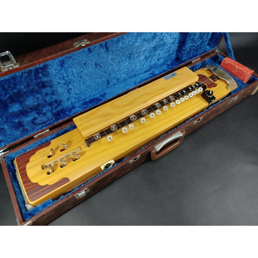 Used Japanese Electric Taishogoto Koto Kindenryu Zen-Harp with Hard Case and Accessories Japan Traditional Musical Instrument Vintage Zither