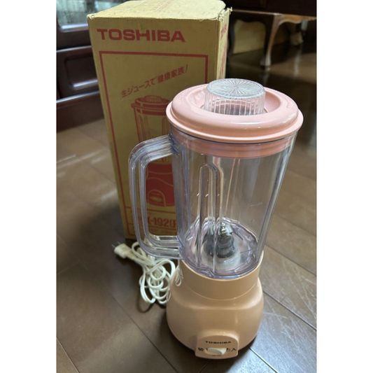 Used Vintage 1984 Toshiba Mixer MX-192 Pink Blender Showa Retro Pop Japanese Kitchen Appliance Tested with Original Box & Manual Japan