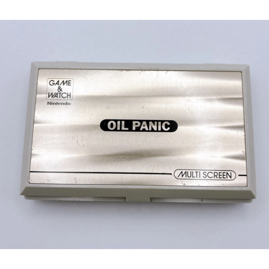 Used Vintage Nintendo Game & Watch Oil Panic OP-51 Multi Screen LCD Game Working Classic Retro Gaming Handheld Console Collectible Gift
