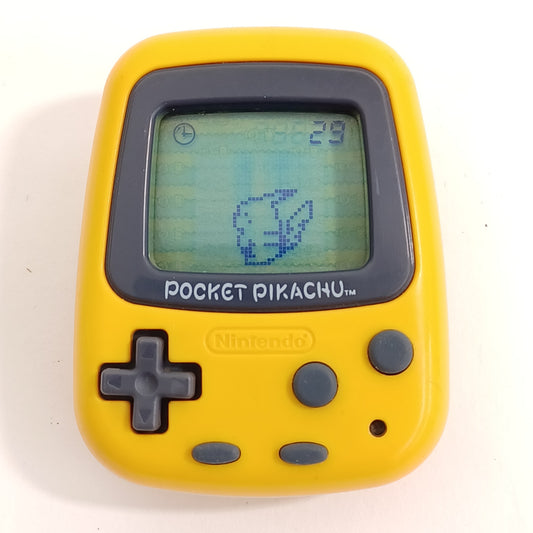 Used Nintendo Pocket Pikachu 1998 – Vintage Japanese Digital Pet Pedometer Game – Cleaned & Working – Tamagotchi Era - New battery