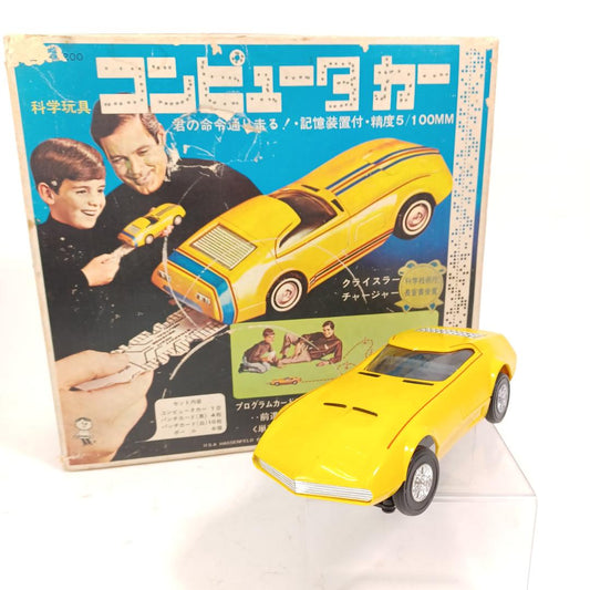 Used Vintage Eidai Grip 1/28 Chrysler Charger Motorized Plastic Model Kit Japan Boxed Non Working Junk For Repair Showa Retro Toy Car