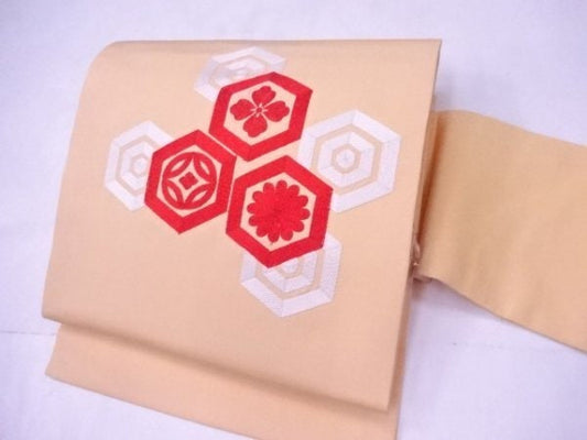 Used Nagoya Obi (Easy to Wear / Casual Use) Kimono Obi, Japanese vintage traditional kimono belt