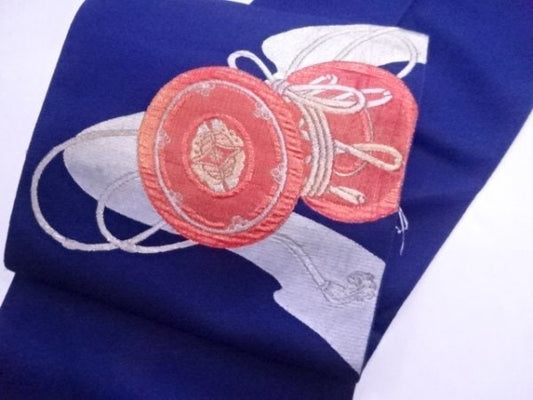 Used Nagoya Obi (Easy to Wear / Casual Use) Kimono Obi, Japanese vintage traditional kimono belt