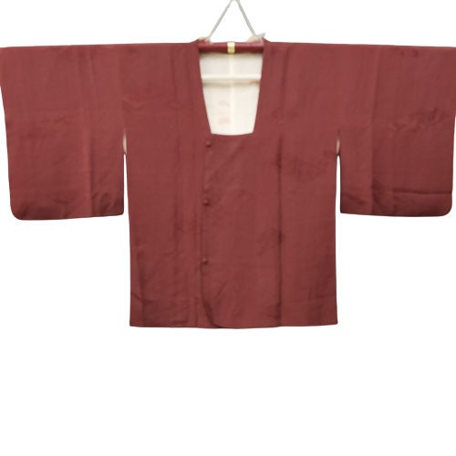 Used Women Silk Haori (Kimono Coat), Japanese vintage traditional kimono coat