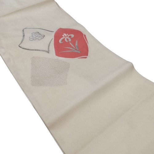 Used Nagoya Obi (Easy to Wear / Casual Use) Kimono Summer Obi, Japanese vintage traditional kimono belt