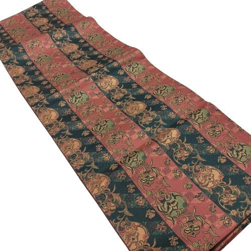 Used Fukuro Obi (Formal Double-Layer Obi) Kimono Obi, Japanese vintage traditional kimono belt