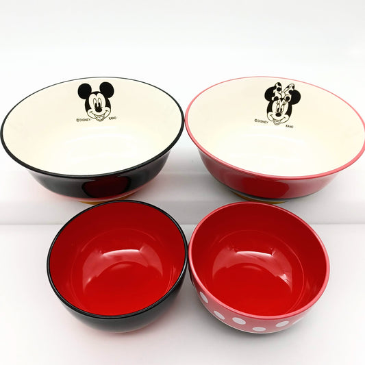 Kano Donburi Don Owan Soup Bowl Rice Bowl Disney Mickey Minnie Tableware Made in Japan for Gift Birthday Thanksgiving Wedding