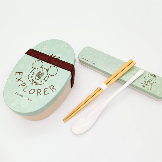 Bento Japanese lunch box Chopsticks Spoon  Micky Disney Kano Made in Japan for Gift Birthday Thanksgiving Wedding| Forgot Souvenir