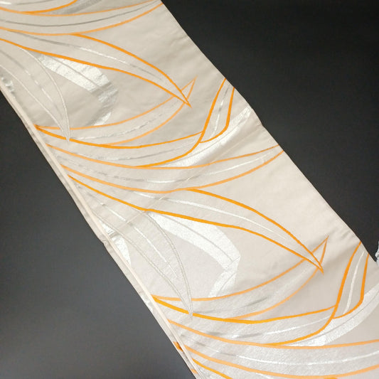 Used Fukuro Obi (Formal Double-Layer Obi) Kimono Obi, Japanese vintage traditional kimono belt