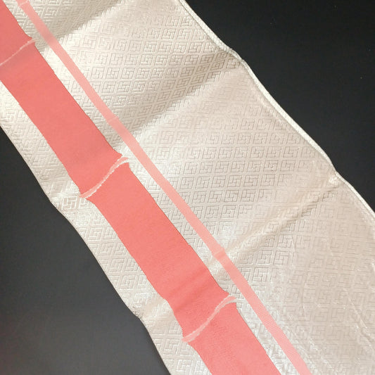 Used Fukuro Obi (Formal Double-Layer Obi) Kimono Obi, Japanese vintage traditional kimono belt