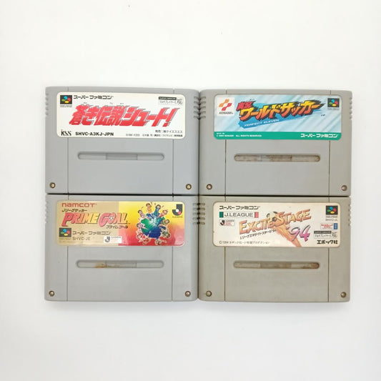 Used Nintendo Super Famicom SFC All Soccer Games 4 pcs NTSC-J Japan Import Tested