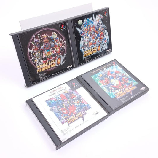 Used Sony Playstation PS1  Super Robot Wars α 4 pcs Japan Import NTSC-J Tested