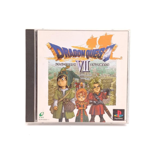 Used Sony Playstation PS1 Dragon Quest VII Dq7 square enix Japan Import NTSC-J Tested