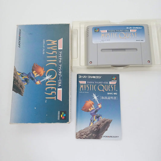 Used Nintendo Super Famicom SFC Final Fantasy USA Mystic Quest Complete NTSC-J Tested