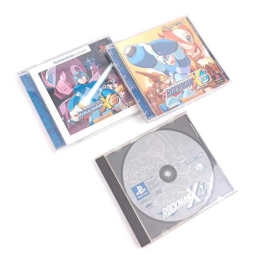 Used Sony Playstation PS1 Rockman 4 5 6 Mega Man Capcom Japan Import NTSC-J Tested