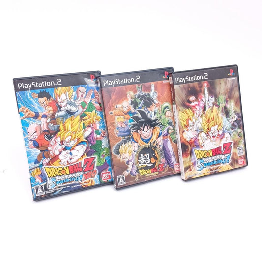 Used Sony Playstation 2 PS2 Super Dragon Ball Z Sparking! NEO CIB 3 pcs NTSC-J Tested