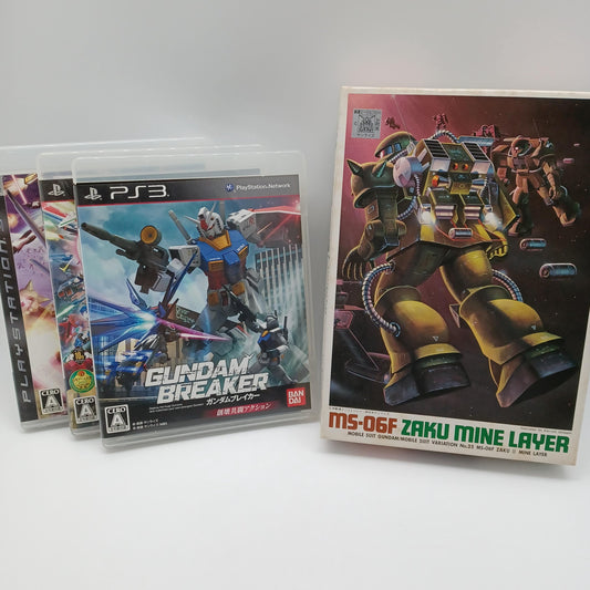 Used Sony Playstation 3 PS3 Mobile Suit Gundam Plastics Model ZAKU Mine Layer MS-06F