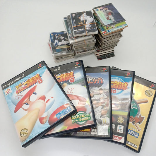 Used Sony PlayStation2 PS2 5 pcs All Baseball Games 200 TCGs Japanese NTSC-J Tested