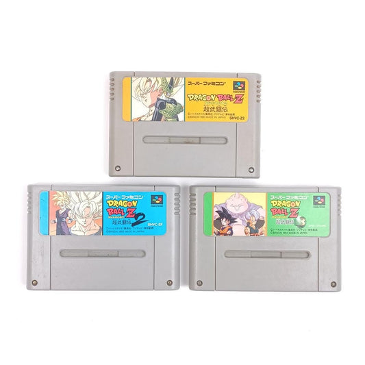 Nintendo Super Famicom SFC Dragon Ball Z Lot of 3 Japan Import NTSC-J Tested