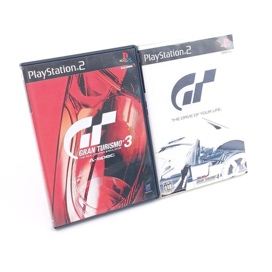 Sony Playstation 2 PS2 Gran Turismo 3 A-Spec 4 2pcs Japan Import NTSC-J Tested