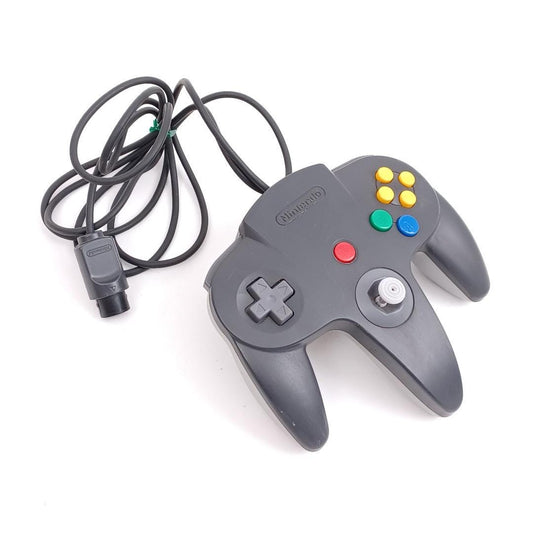 Used Official Nintendo 64 N64 The Controller Black & Gray Japan Import Tested