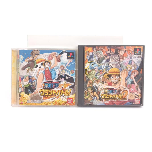 Used Sony Playstation PS1 One Piece Grand Battle ! 1 2 Lot of 2 Japan NTSC-J Tested