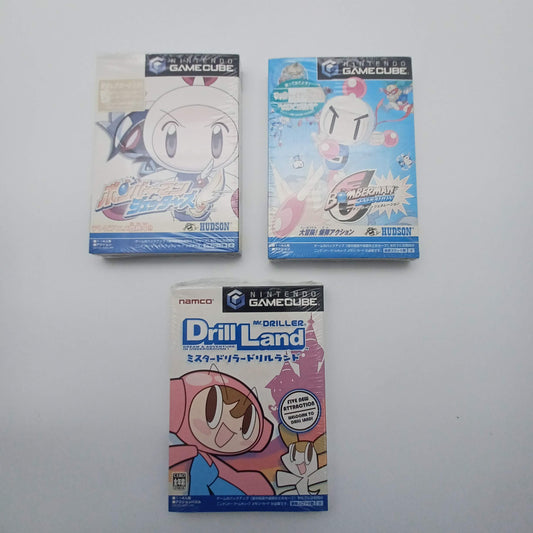 Unused NINTENDO GameCube GC Lot of 3 Bomberman Generation Jeters Drill Land NTSC-J