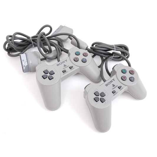Used Sony Playstation PS1 The Controller Gray  Lot of 2 Japan Import Tested