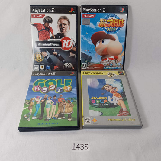 Used Sony PlayStation 2 PS2 Lot of 4 All Sports Games Japan Import