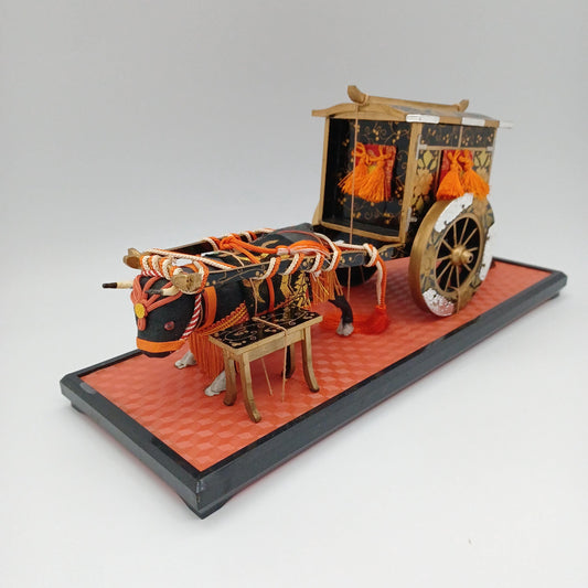 Used Gogatsu Doll Gissha Wood Length 13.8 in 35 cm Made in Japan Japanese