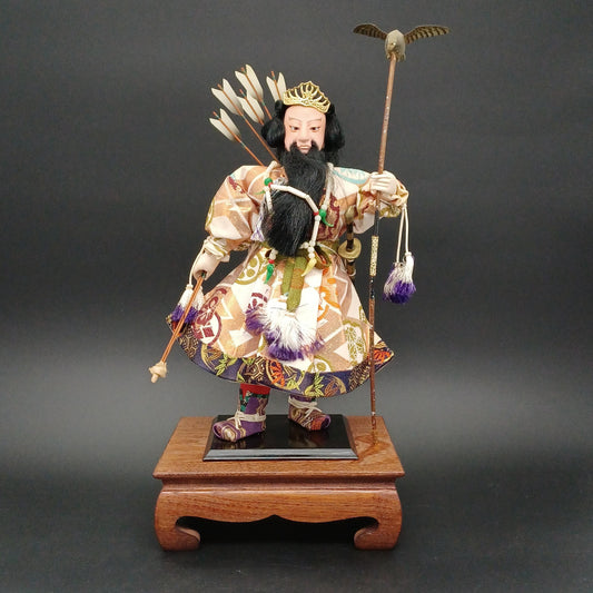 Used Gogatsu Doll Archer with Falcon Hawk Eagle 16.5 in 42 cm Made in Japan Japanese