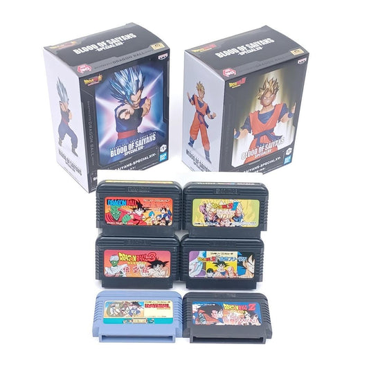 Used Nintendo Famicom FC Dragon Ball  Lot of 6 Two figures Japan Import NTSC-J Tested