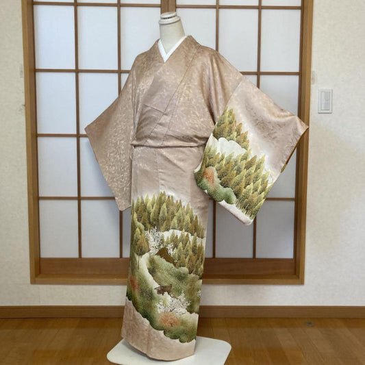 Used Women's Kimono Silk Made in Japan Japanese vintage traditional