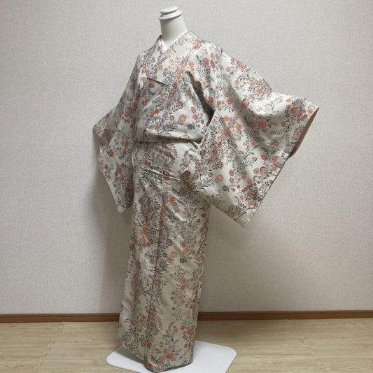 Used Women's Kimono Silk Flower Made in Japan Japanese vintage traditional