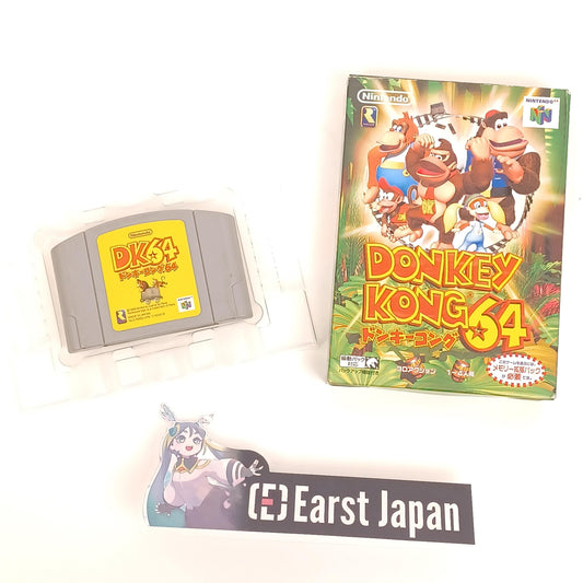Used Nintendo 64 N64 Donkey Kong 64 With Box, No manual Japan Import NTSC-J Tested