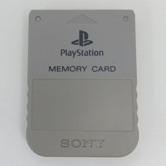 Used Sony PS1 Official Memory Card Gray | Genuine PlayStation 1 Save Data Unit | Tested Working | One Item Only