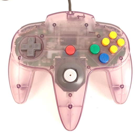 Used Nintendo 64 Controller Clear Color Loose stick Authentic Official N64 Gamepad Japan Import Tested Working Photo Sample Region free