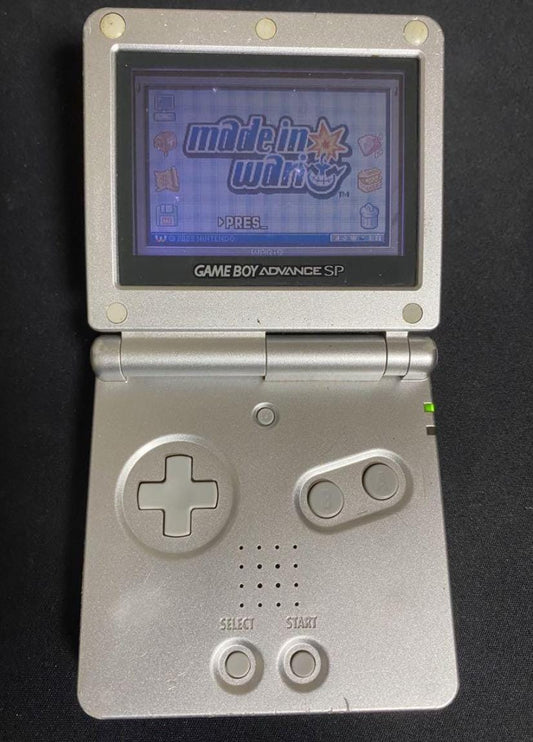 Used Nintendo Game Boy Advance SP AGB-001 – Silver Console Tested – Clean Screen, Working Hinge, Bright Display & Responsive Buttons