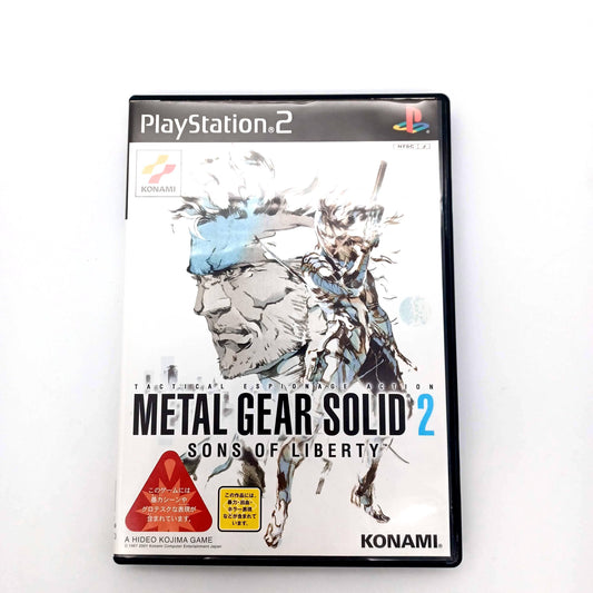 Rank-B Used SONY PlayStation 2 PS2 Metal Gear Solid 2 CIB Japan Import NTSC-J Tested