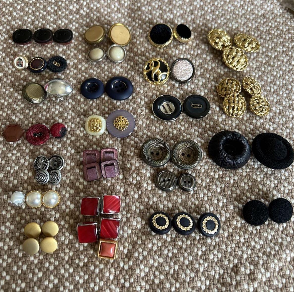 Used Japanese Vintage Buttons Bulk Lot 2.6 lbs 1200g – Mixed Colors an ...
