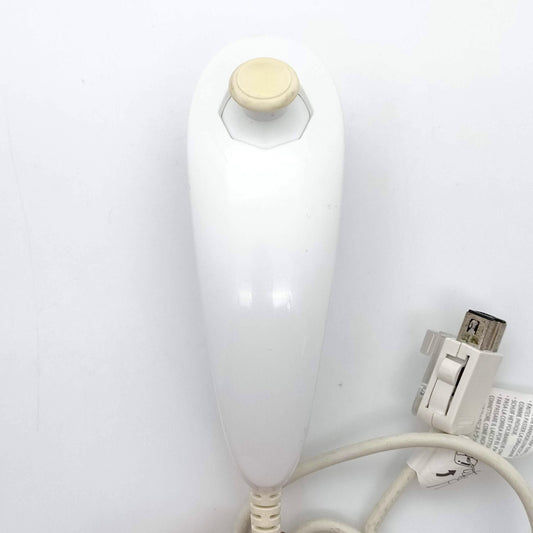Used OFFICIAL Nintendo Wii RVL-004 Nunchuck White Authentic Japan Import 2006 Tested