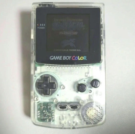 Used Nintendo Game Boy Color Clear White Console Only | Tested Works | Screen Minor Scratches | Authentic Made in Japan