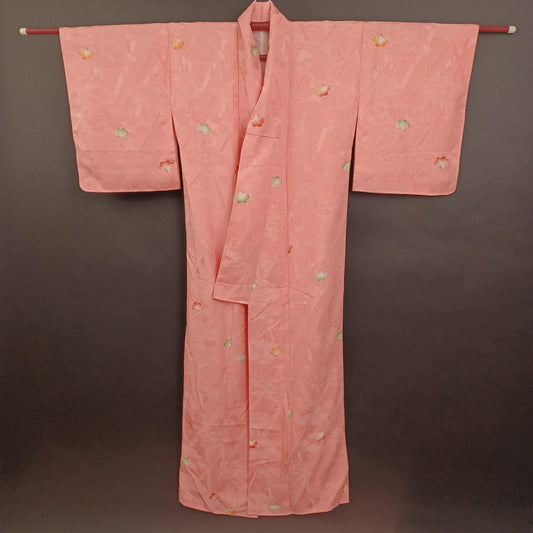 Used Japanese Kimono Robe - Vintage Kimono with Charming Floral Motif - Authentic Traditional Japan Kimono